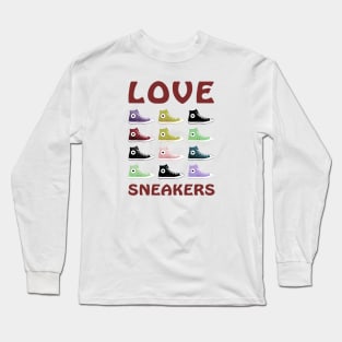 Love Sneakers Long Sleeve T-Shirt